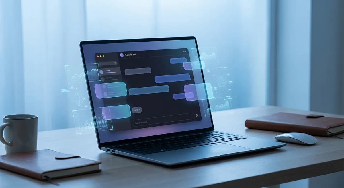 AI chat assistant interface demonstrating RAG-powered intelligent conversation with contextual responses
