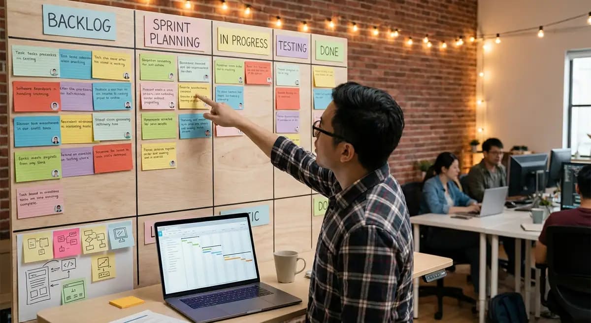 ITECS agile web development workflow — sprint planning, task tracking, and project timeline for Dallas clients