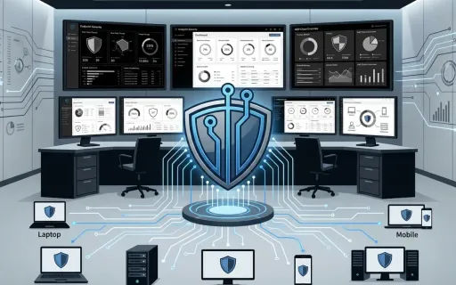 Huntress security agent deployment dashboard showing staged MSP endpoint rollout and health verification