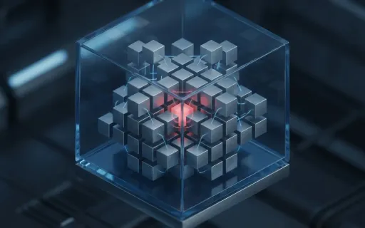 Conceptual illustration of a Java application archive with a deeply nested dependency glowing as the weak link