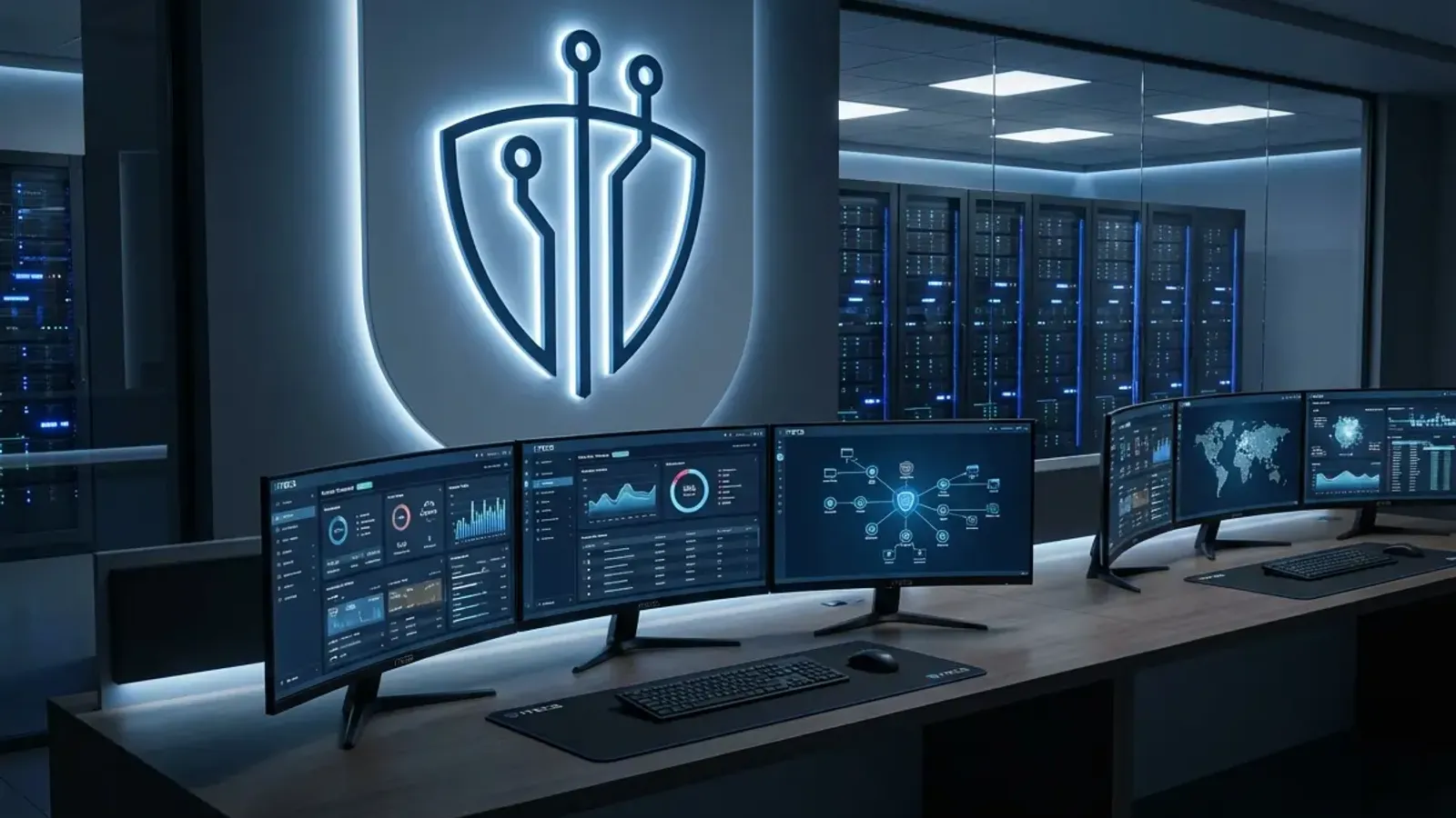SentinelOne Singularity Platform dashboard displaying endpoint detection and response analytics, threat hunting interface, and multi-tenant MSP management console for enterprise cybersecurity operations