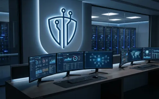SentinelOne Singularity Platform dashboard displaying endpoint detection and response analytics, threat hunting interface, and multi-tenant MSP management console for enterprise cybersecurity operations