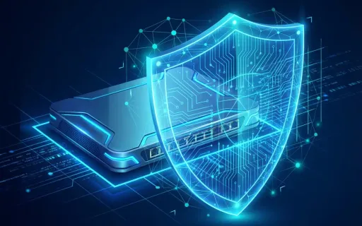 Sophos Firewall v22 visualization showing enterprise network security with AI-powered threat detection, CIS benchmark health check dashboard, and secure-by-design architecture protecting business infrastructure.