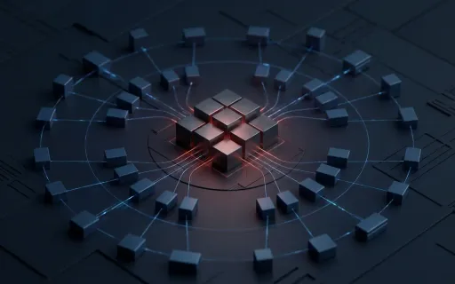 Conceptual illustration of an SD-WAN orchestrator control plane governing many branch edge devices, with the central hub compromised