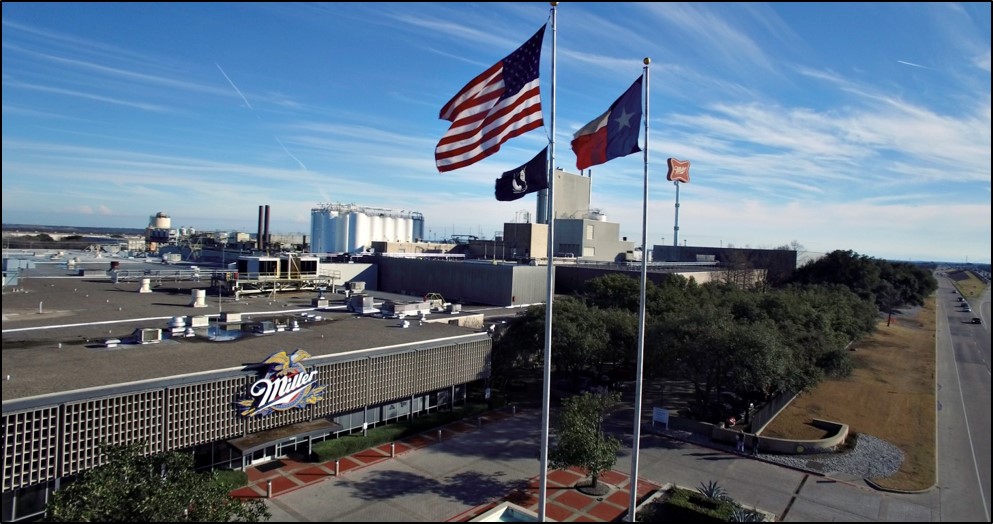 Miller Brewing building in Dallas, Texas