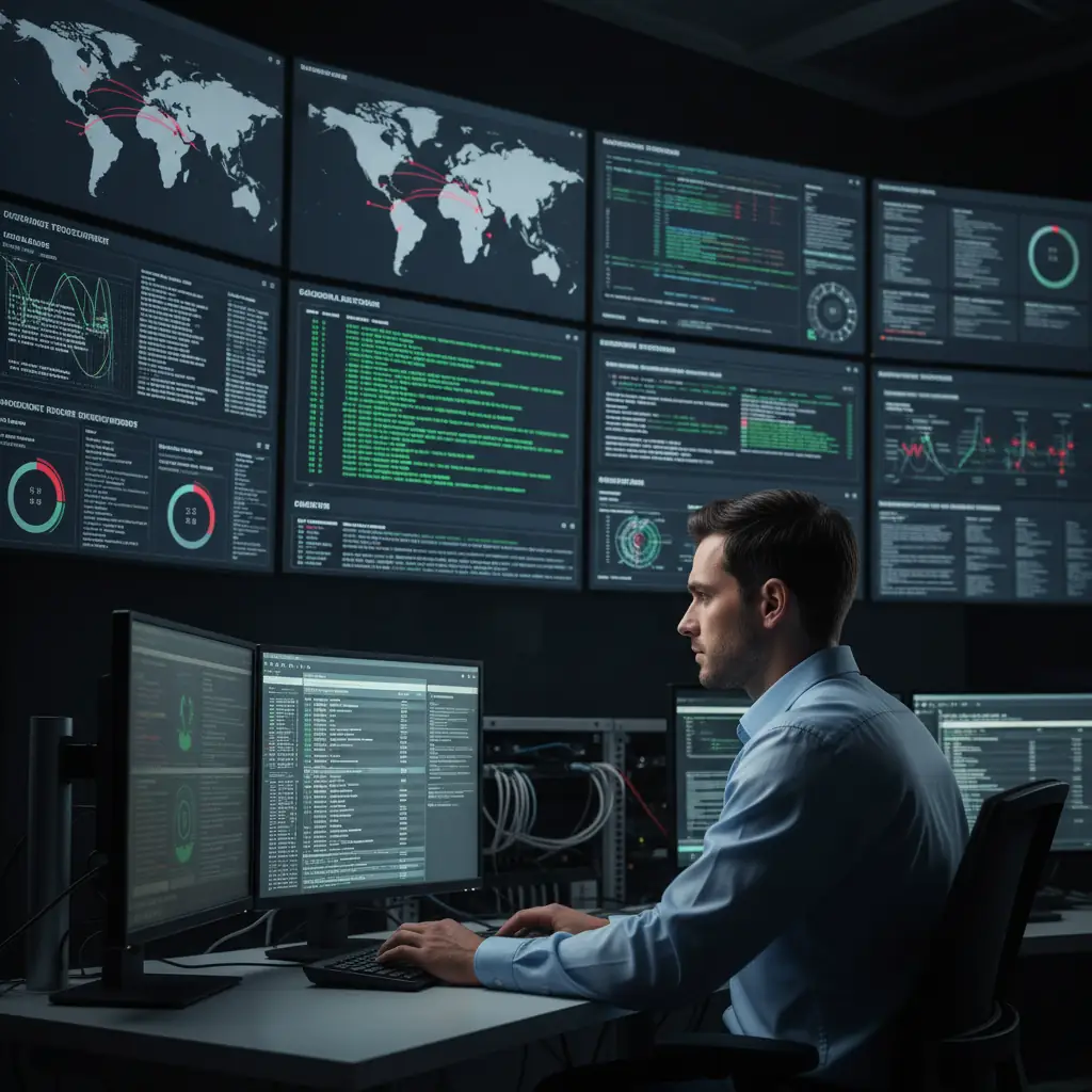 Cybersecurity operations center providing layered threat protection as part of managed IT services